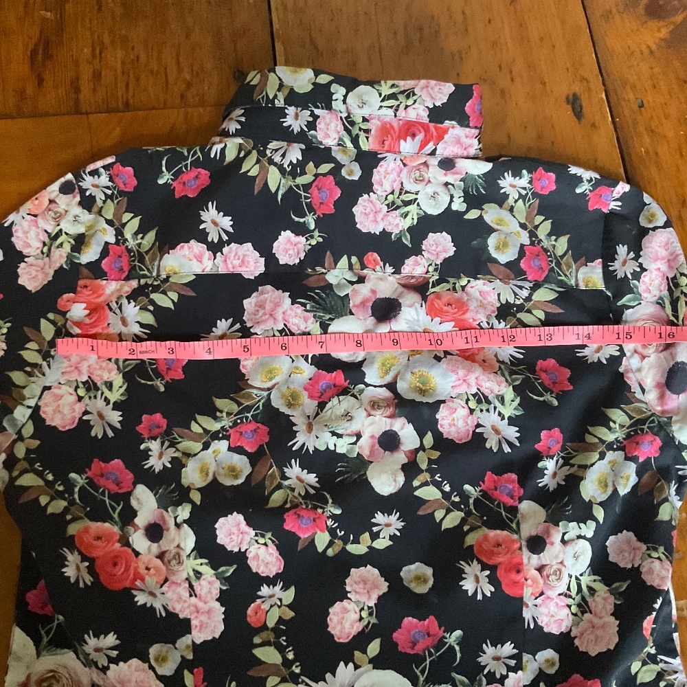 HAWES & CURTIS fitted cotton blend floral button up - Picture 9 of 16